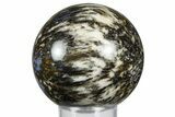 Polished Canadian River Plume Agate Sphere - Texas #369062-1